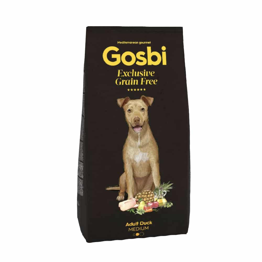 Gosbi- גוסבי ברווז ללא דגנים לכלב בינוני וגדול 3 ק"ג