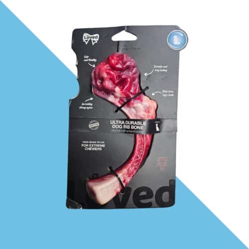 צעצוע לעיסה צלע בקר לכלב- עמיד במיוחד מידה L