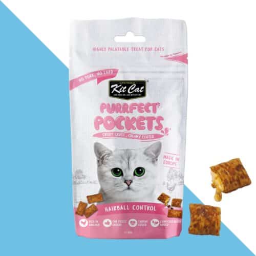 קיט קט חטיף כריות לחתול- היירבול 60 גרם Kit Cat