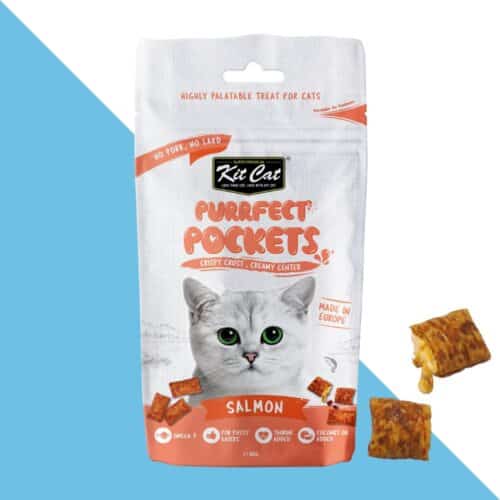 קיט קט חטיף כריות לחתול- סלמון 60 גרם Kit Cat