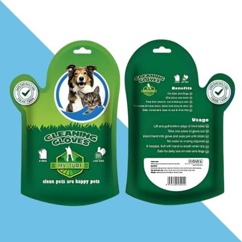 כפפות מגבון לניקוי כלבים וחתולים 6 יח במארז