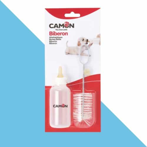 בקבוק האכלה לגורים עם מברשת ופטמה חלופית CAMON