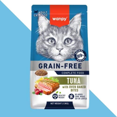וונפי טונה מזון יבש לחתול בוגר ללא דגנים | 8 ק"ג Wanpy