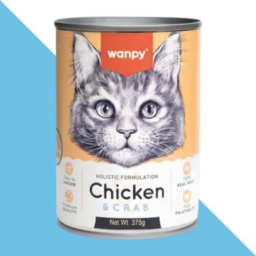 וונפי מזון רטוב לחתול במרקם פטה- עוף וסרטנים 375 גרם