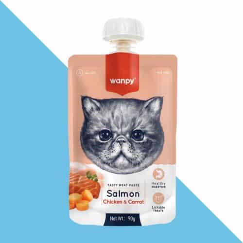 וונפי מחית מוס לחתול- סלמון 90 גרם Wanpy