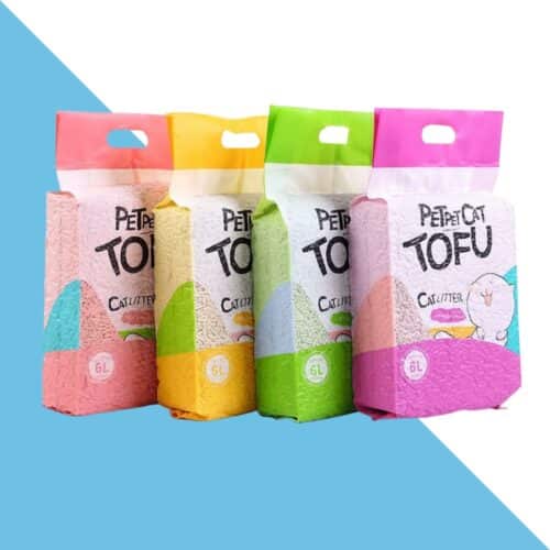 4 יחידיות חול סויה לחתולים - 6 ליטר ליחידה petpet