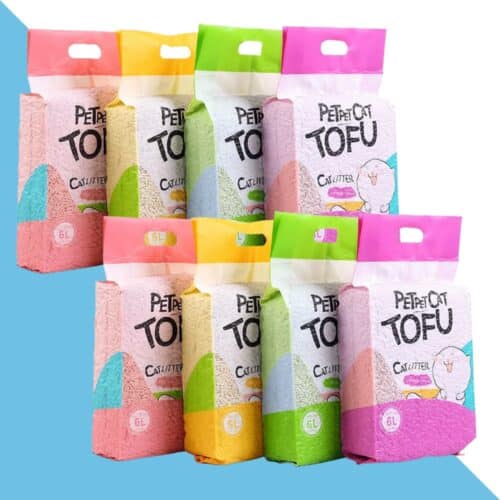 8 יחידות חול סויה לחתולים - 6 ליטר ליחידה  petpet