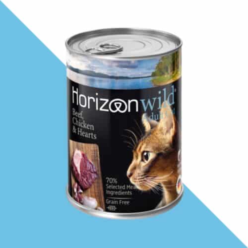 הורייזן WILD פטה איכותי לחתולים - בקר,עוף ולבבות 400 גרם Horizon