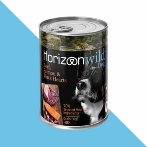 הורייזן WILD פטה איכותי לכלבים - בקר, סלמון ולבבות ברווז 400 גרם Horizon