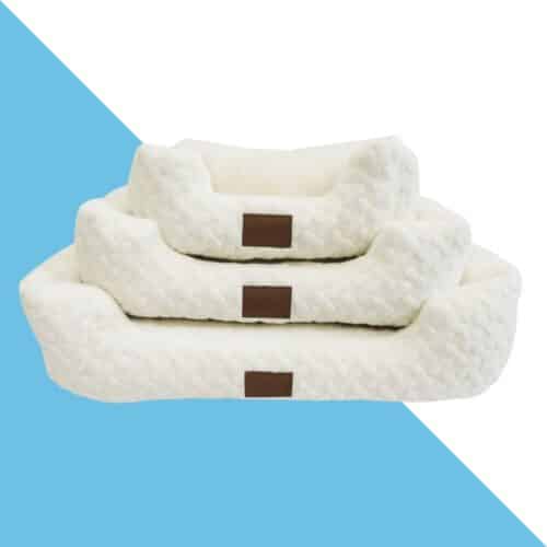 מיטה נומה לכלבים - צבע לבן - 2 מידות