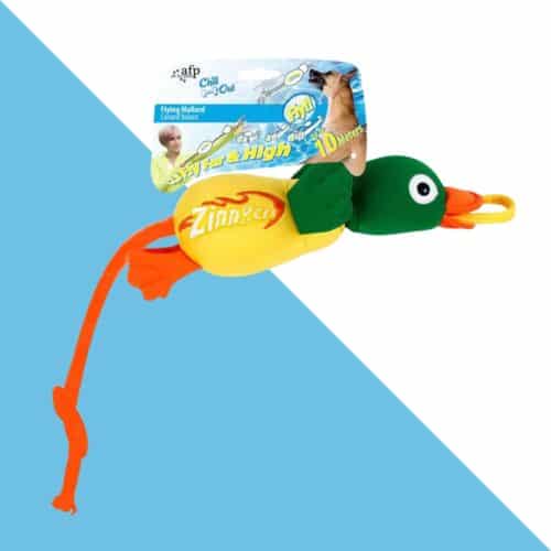 בובת ברווז לכלב עם גומי לשיגור AFP