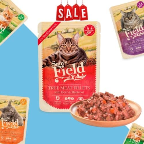 20 יחידות סמס פילד פאוץ מזון רטוב לחתול במגוון טעמים 85 גרם