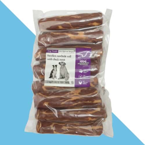 איידוג עצם רול בקר מצופה בשר ברווז משויש 1 ק"ג Idog
