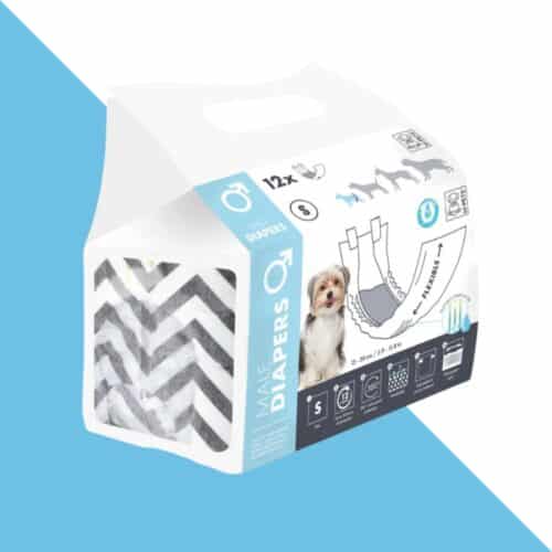 אמ פטס חיתול לכלב זכר 12 יח' S