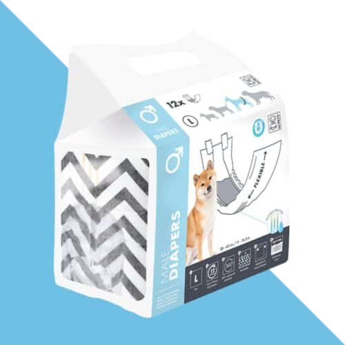 אמ פטס חיתול לכלב זכר 12 יח' L