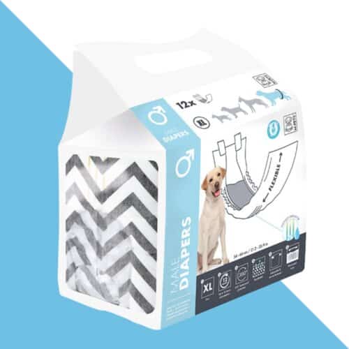 אמ פטס חיתול לכלב זכר 12 יח' XL