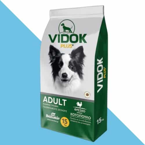 וידוק פלוס מזול לכלב בוגר - עוף 15 ק"ג VIDOK PLUS