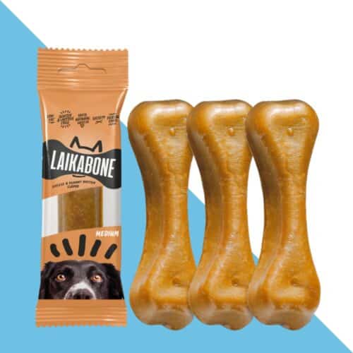 ליקה בון עצם גבינה וחמאת בוטנים חזקה במיוחד 65 גרם LAIKA BONE M