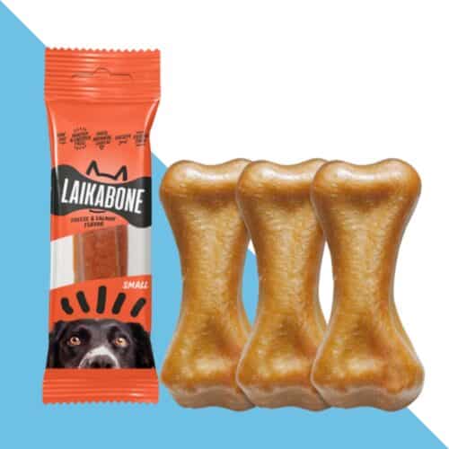 ליקה בון עצם גבינה וסלמון חזקה במיוחד 45 גרם  LAIKA BONE S