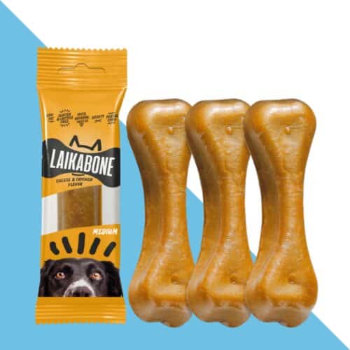 ליקה בון עצם גבינה ועוף חזקה במיוחד 65 גרם LAIKA BONE M