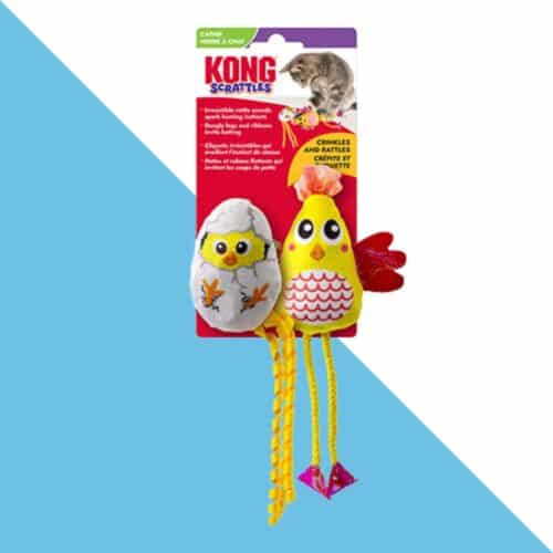 צעצוע לחתול סקרלט בובת עוף 2 ב-1 KONG