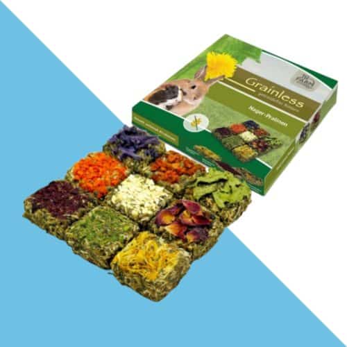 תוסף תזונה גריינלס פרלינים למכרסמים 125 גרם JR FARM