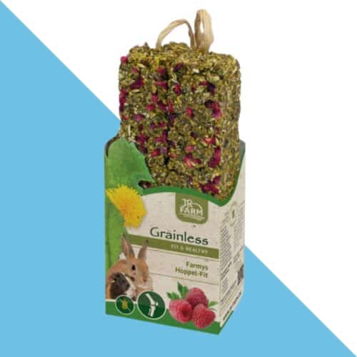 תוסף תזונה מקלות אנרגיה ותנועה למכרסמים עם פטל 140 גרם JR FARM