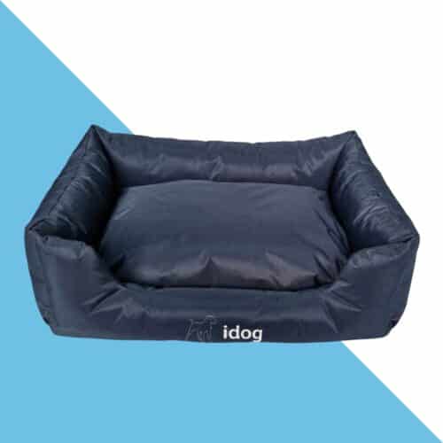 מיטה דוחת נוזלים עמידה לכלב גדול - כחול נייבי 80/60 ס"מ IDOG