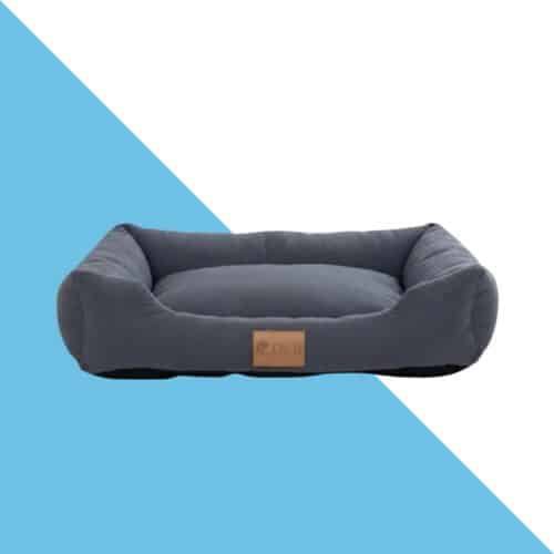 מיטה מלבנית מפנקת לכלב קטן- אפור 60/48 ס"מ O&B