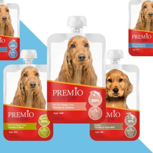 10 מחיות פרמיו לכלב 90 גרם ליח' premio