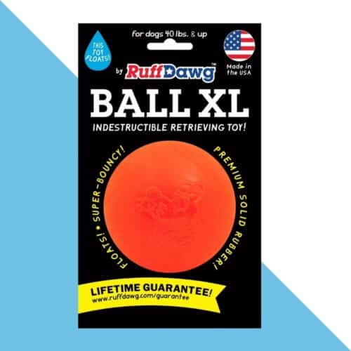 ruff dawg כדור עמיד עם אחריות לכל החיים - גדול