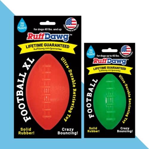 ruff dawg פוטבול עמיד עם אחריות לכל החיים - קטן