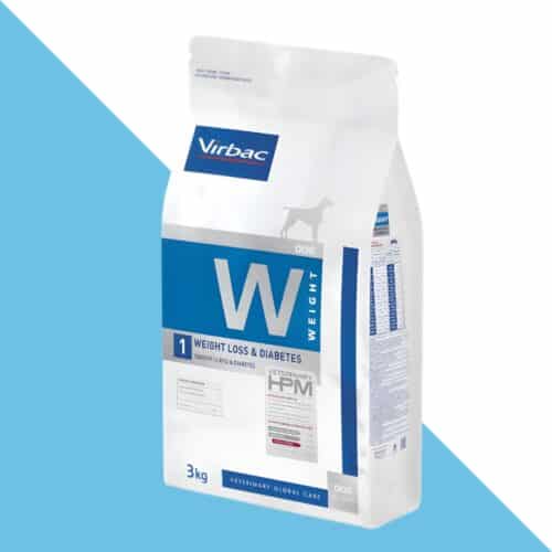 וירבק W דיאבטיק רפואי לבעיות סכרת ומשקל עודף אצל כלבים 12 ק"ג VIRBAC