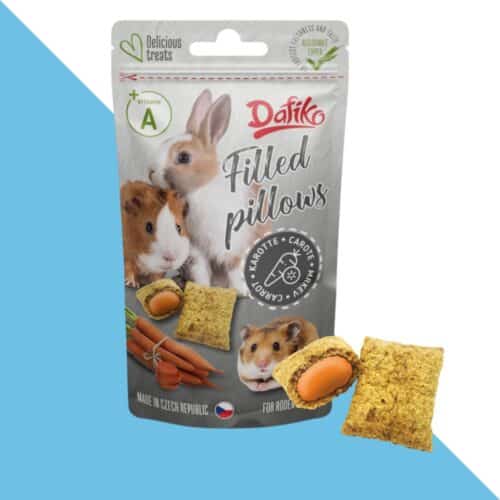 חטיף כריות גזר למכרסמים וארנבים 40 גרם Dafiko