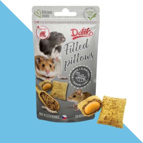 חטיף כריות זחלים למכרסמים וארנבים 40 גרם Dafiko