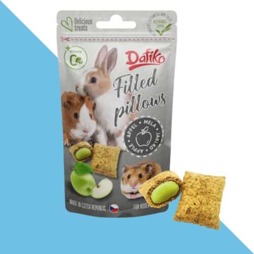 חטיף כריות תפוח למכרסמים וארנבים 40 גרם Dafiko