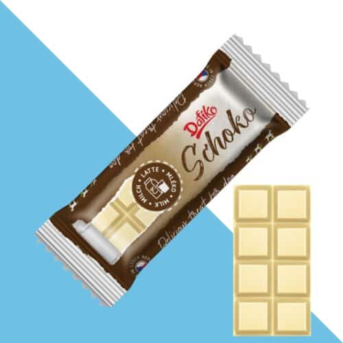 חטיף שוקולד לבן לכלבים 30 גרם Dafiko