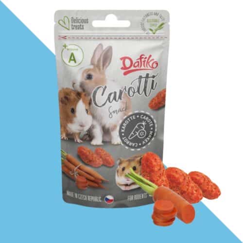 חטיפוני גזר למכרסמים וארנבים 50 גרם Dafiko