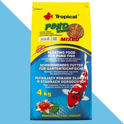 טרופיקל מקלונים מיקס לדגי בריכה 4 ק"ג TROPICAL (40815)
