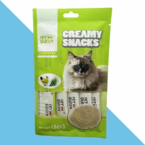 פט קווין שלוקים לחתולים עוף ועשבים 75 גרם