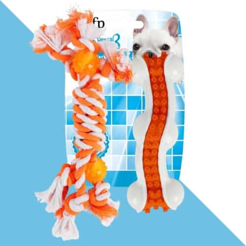 צעצוע עצם דנלטי קומבו גדול + חבל - AFP