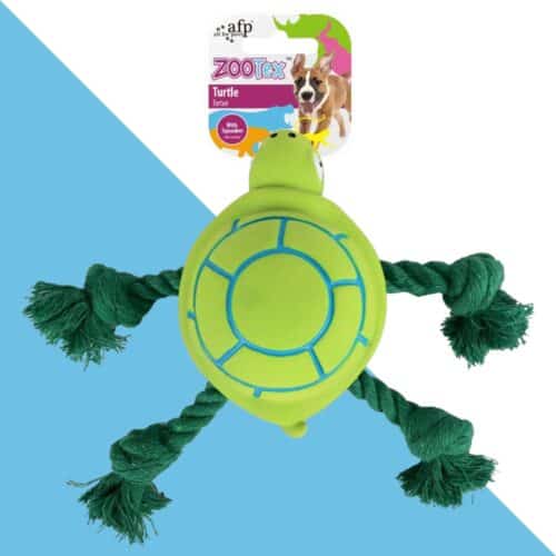 צעצוע צב מצפצף עם חבלים לכלב - AFP