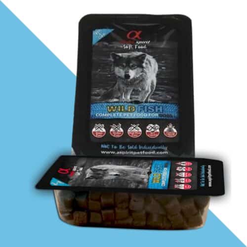 10 יח חטיף אלפא ספיריט דגי בר לכלב 200 גרם Alpha Spirit