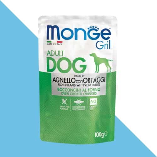 מונג' גריל פאוץ' מזון לכלב - דג בקלה 100 גרם Monge