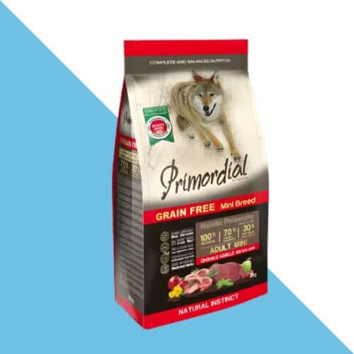 פרימורדיאל חזיר בר וכבש לכלב בוגר מגזע קטן ללא דגנים 6 ק"ג Primordial