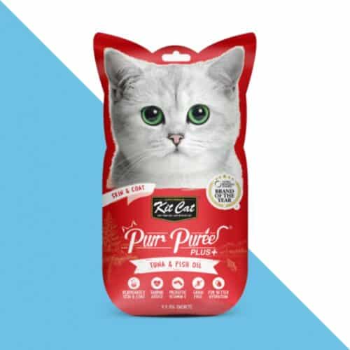 קיט קט שלוקים לחתול טונה ושמן דגים 60 גרם Kit Cat