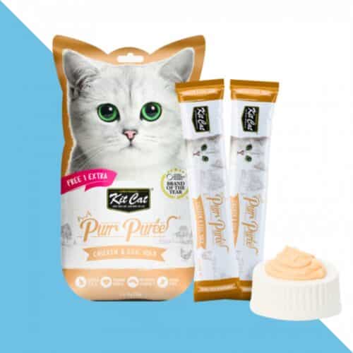 קיט קט שלוקים לחתול עוף וחלמון ביצה 60 גרם Kit Cat