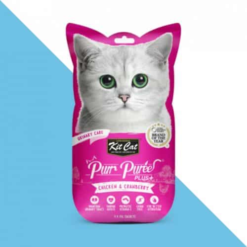 קיט קט שלוקים לחתול עוף וחמוציות 60 גרם Kit Cat