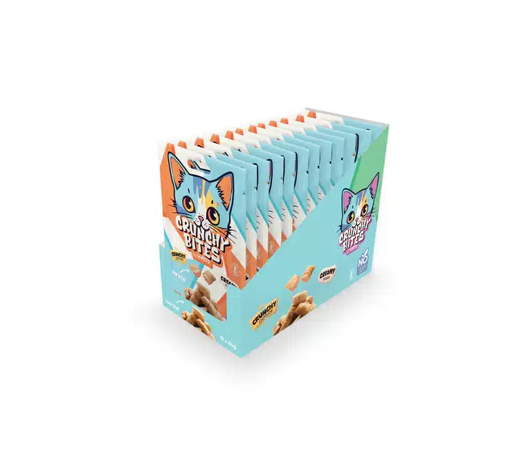 ⁦חטיף כריות קראנץ לחתול - טעם עוף 180 גרם M-PETS⁩ – תמונה ⁦2⁩