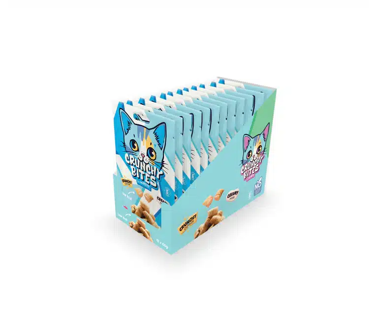 ⁦חטיף כריות קראנץ לחתול - טעם טונה 60 גרם M-PETS⁩ – תמונה ⁦2⁩